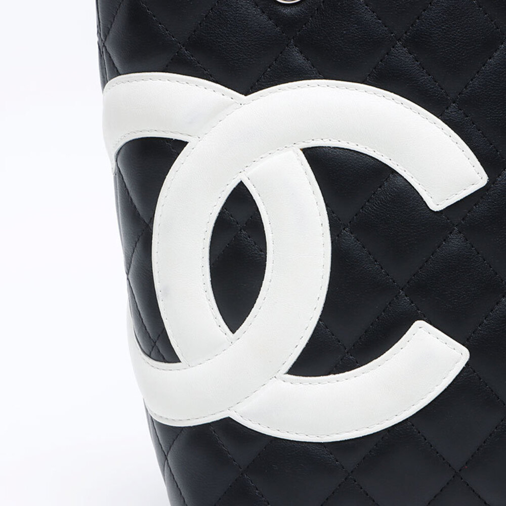 CHANEL Cambon Line 2003-2004 Handbag Black WS12855 - Picture 8 of 13